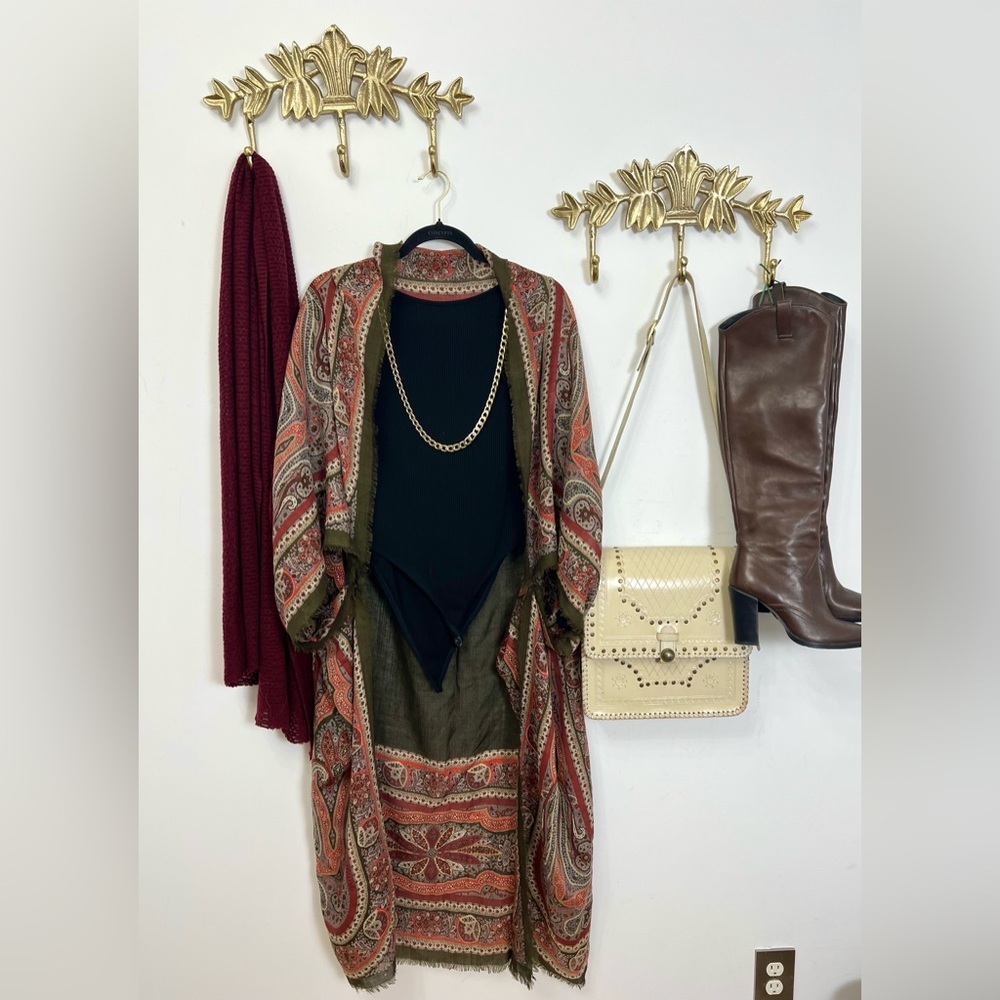 Boho paisley duster M